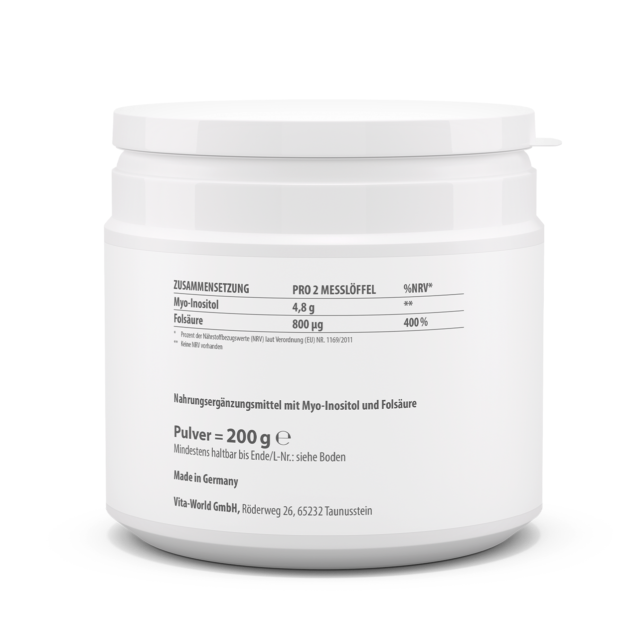 Inositol + Folsäure (200 g)