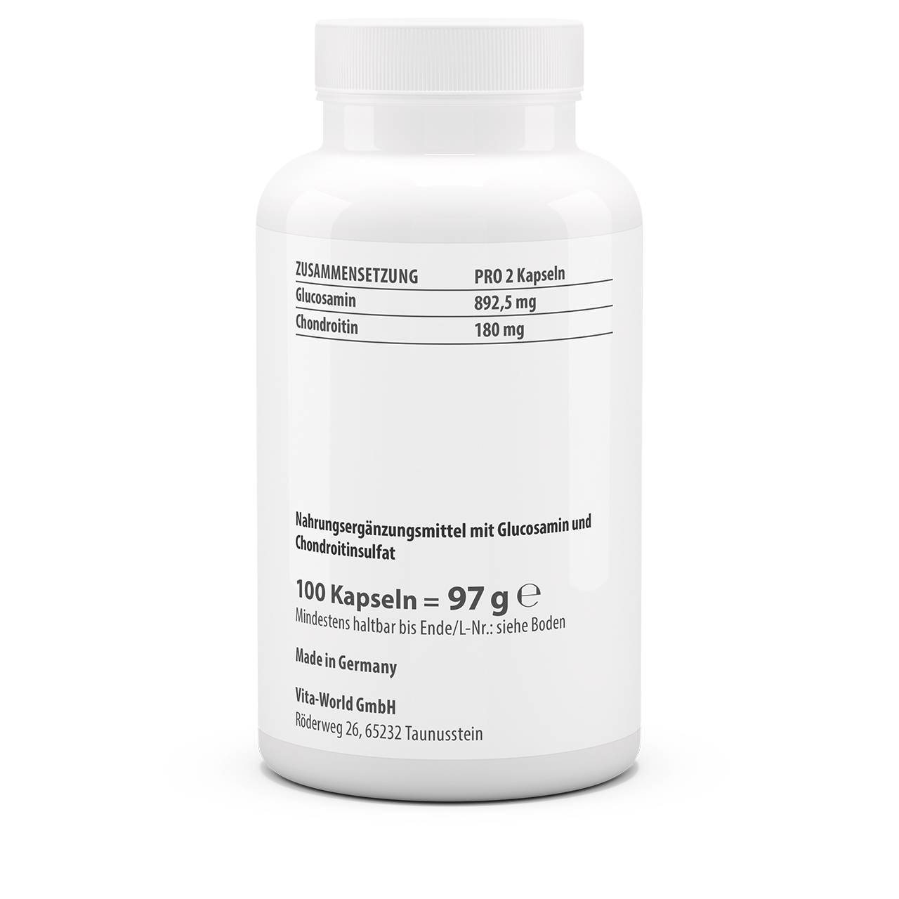 Glucosamin 750 + Chondroitin 100 (100 Kps)