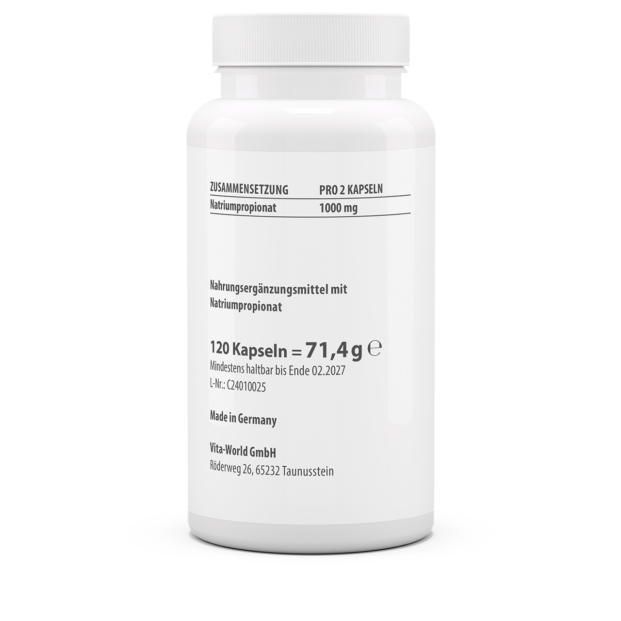 Propionsäure 500 mg (120 Kps)