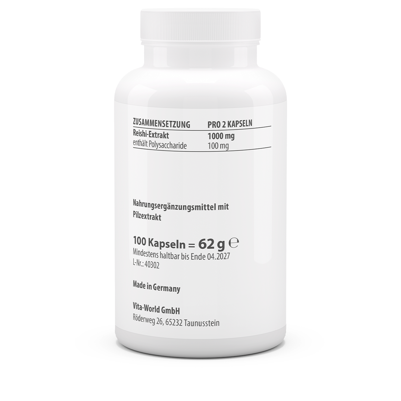 Reishi Extrakt 500 mg (100 Kps)