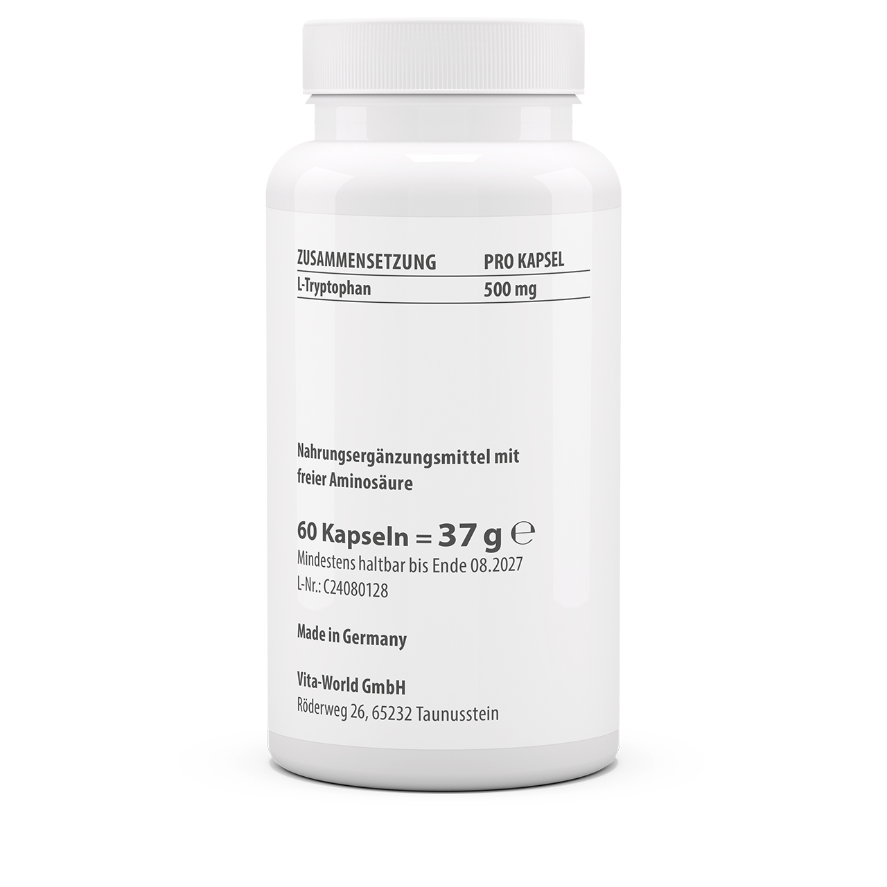 L-Tryptophan 500 mg (60 Kps)
