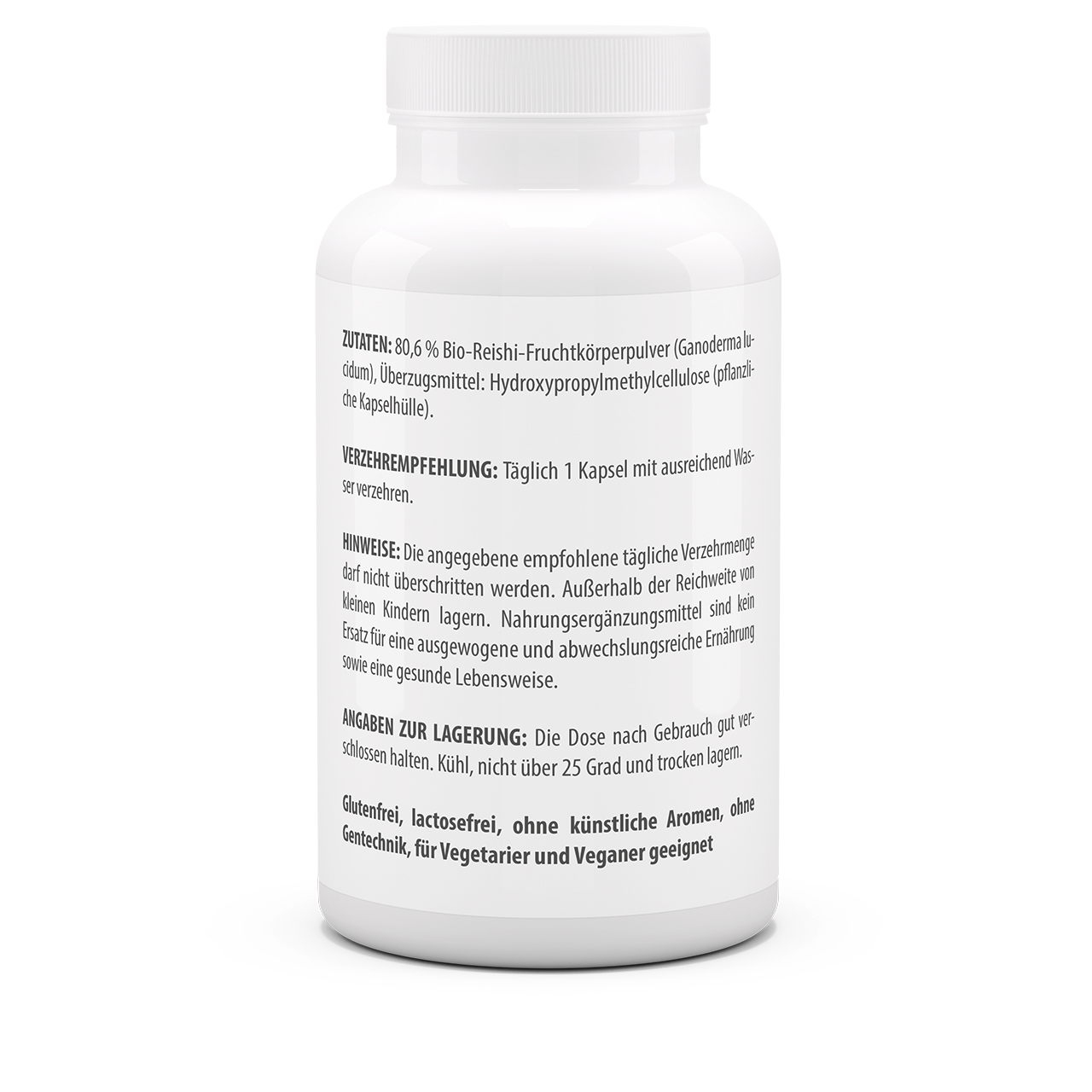 Reishi Biopulver 500 mg (120 Kps)
