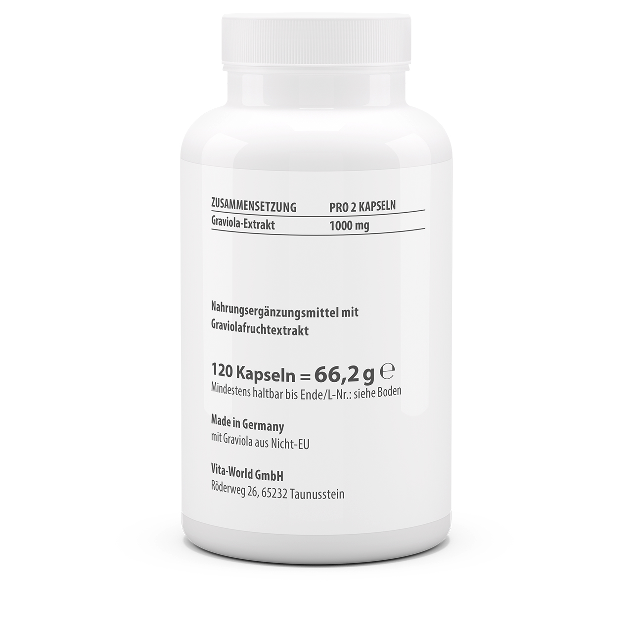 Graviola Extrakt 500 mg (120 Kps)
