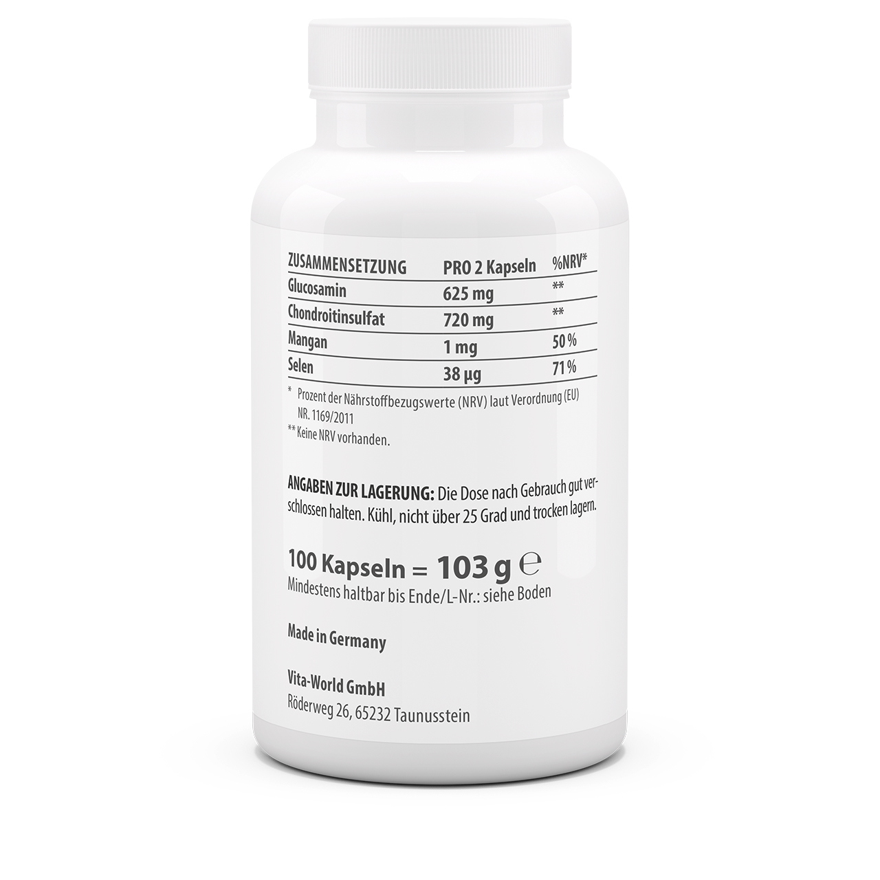 Glucosamin 500 + Chondroitin 400 (100 Kps)