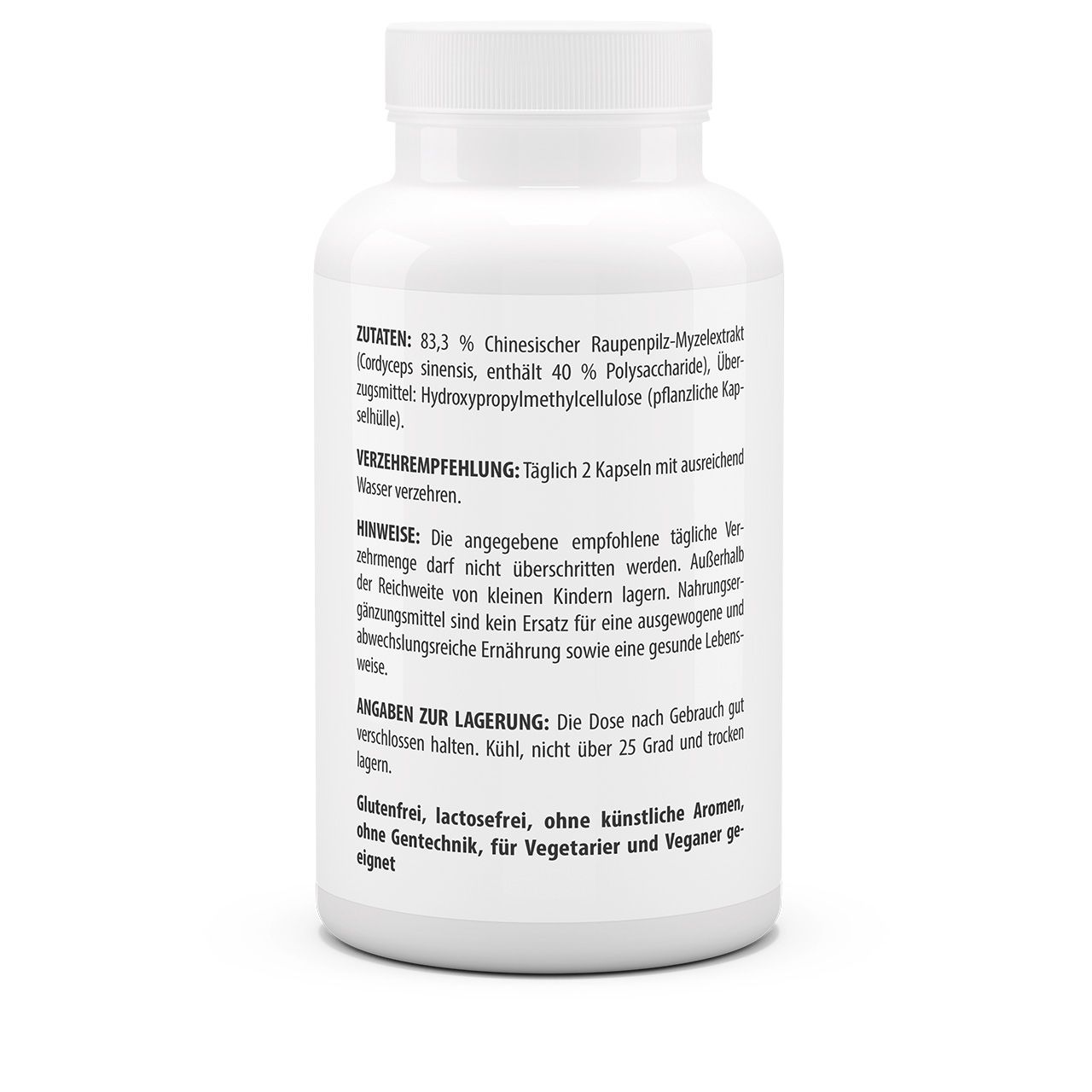 Cordyceps Extrakt CS4 500 mg 40% Polysaccharide (100 Kps)