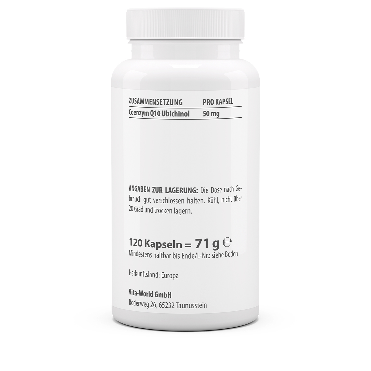 Ubichinol 50 mg (120 Kps)