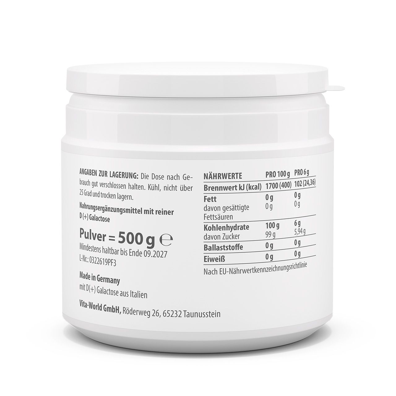 D(+)Galactose 2er Pack (1000 g)