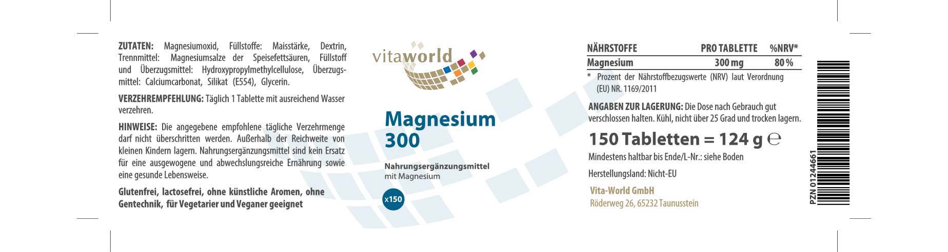 Magnesium 300 (150 Tbl)