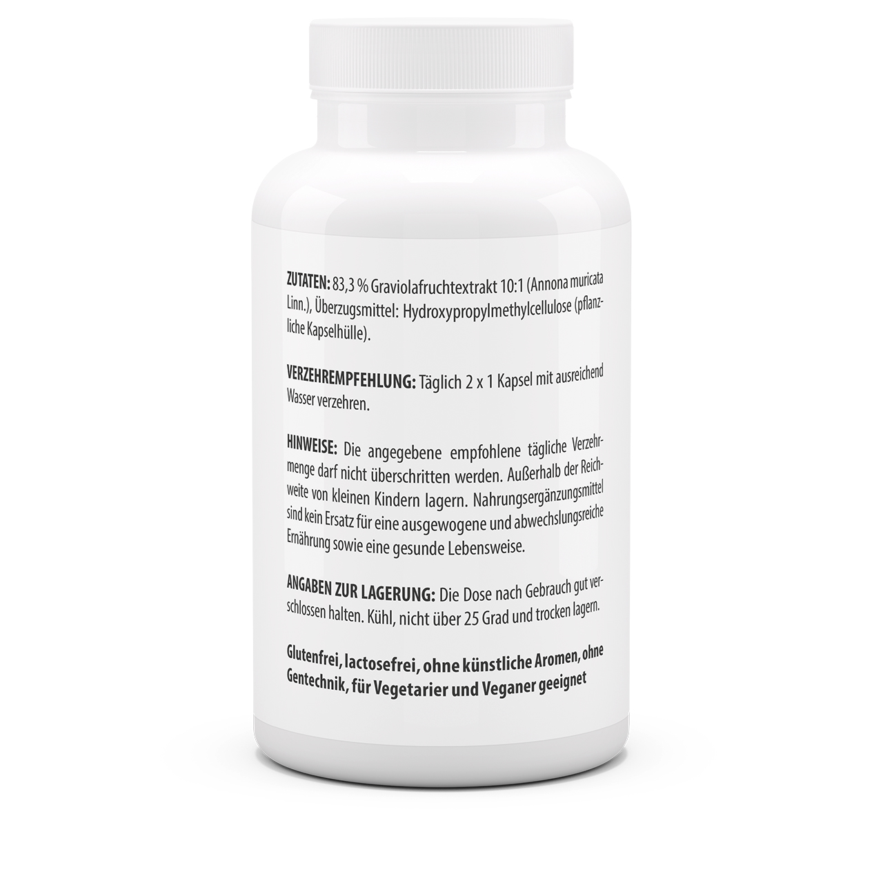 Graviola Extrakt 500 mg 3er Pack (360 Kps)