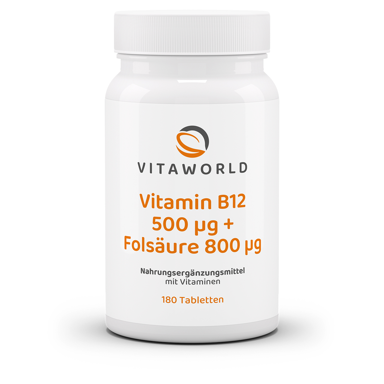 Vitamin B12 500 µg + Folsäure 800 µg (180 Tbl)