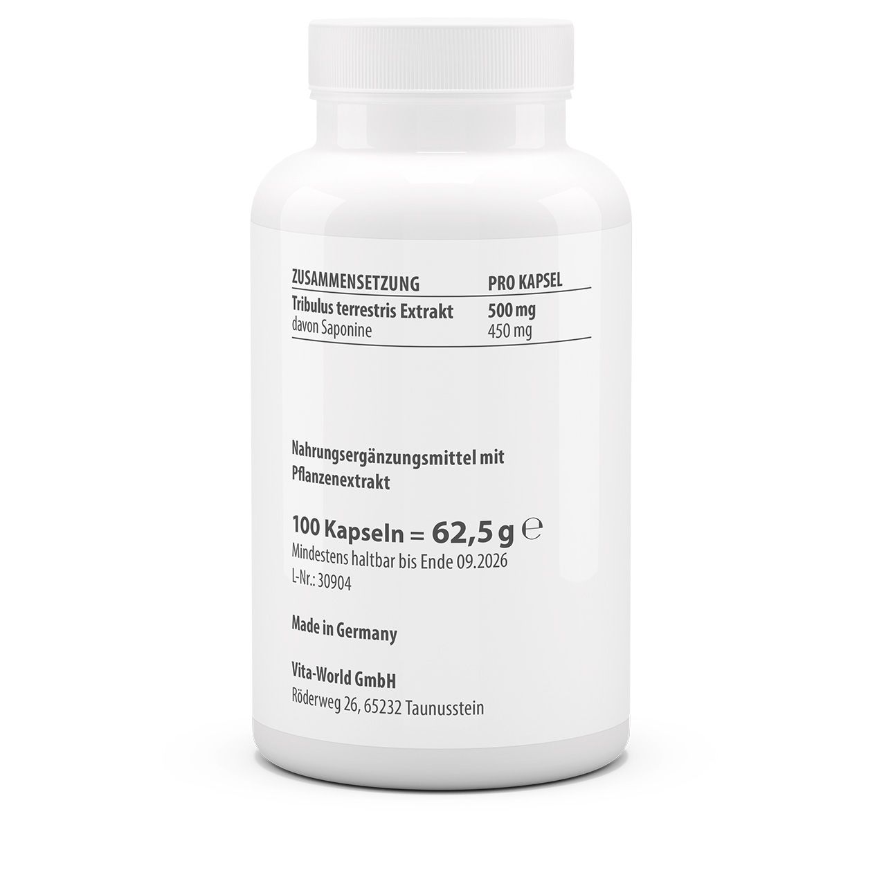 Tribulus Terrestris Extrakt 500 mg (100 Kps)