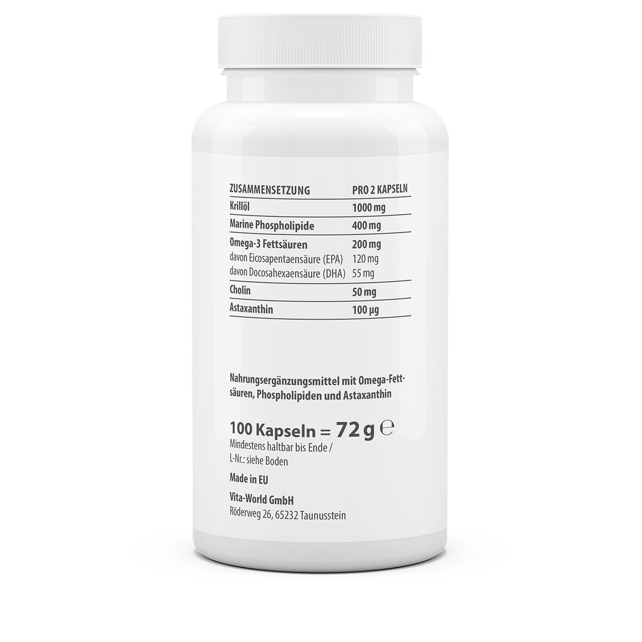 Krillöl Antarktik 500 mg (100 Kps)