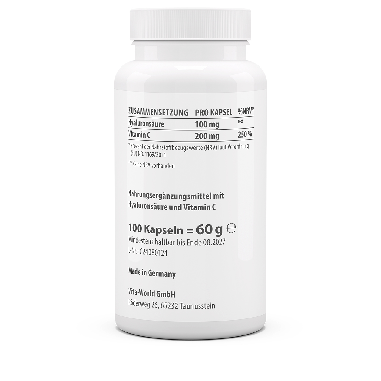 Hyaluronsäure 100 mg (100 Kps)