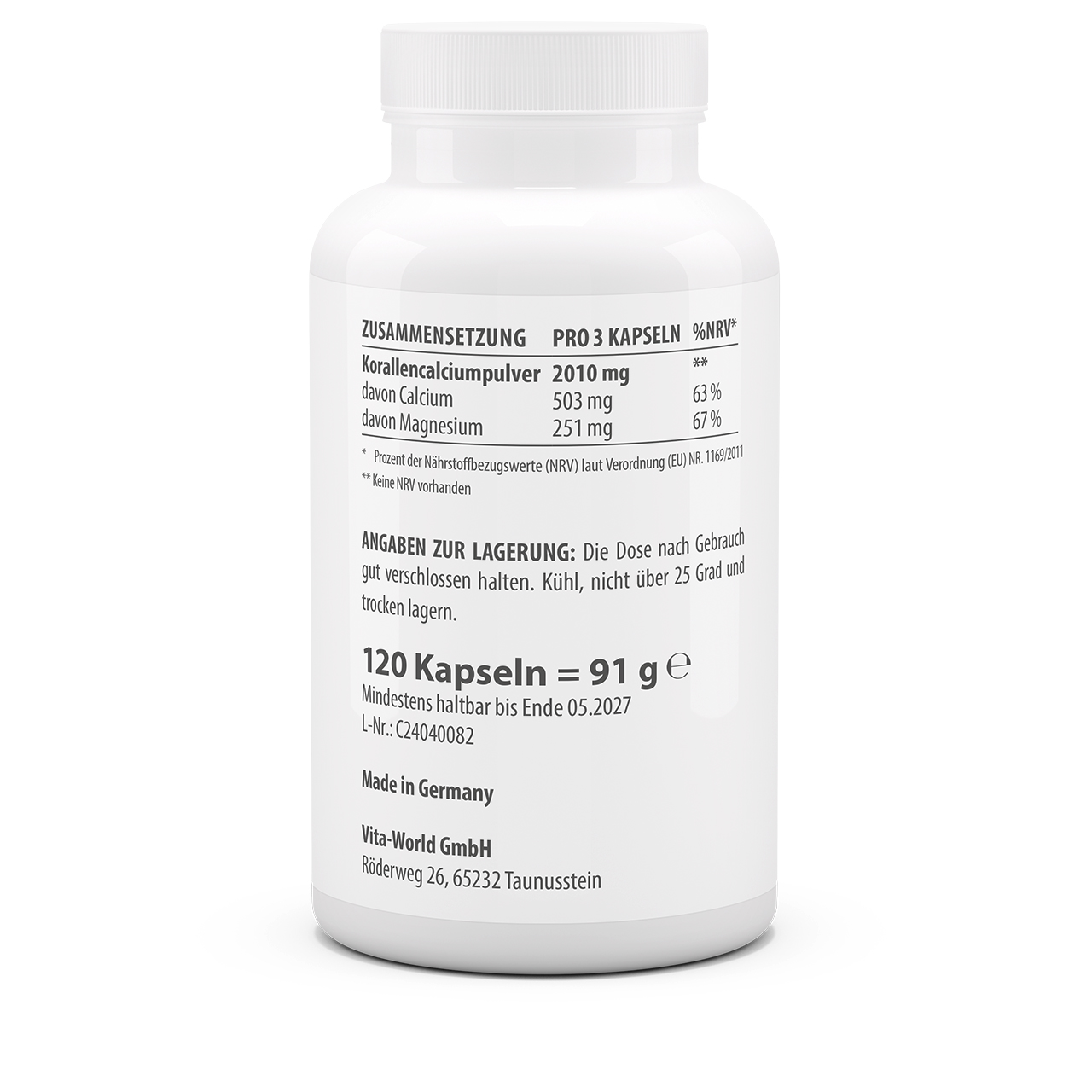 Sango-Coralle 500 mg (120 Kps)