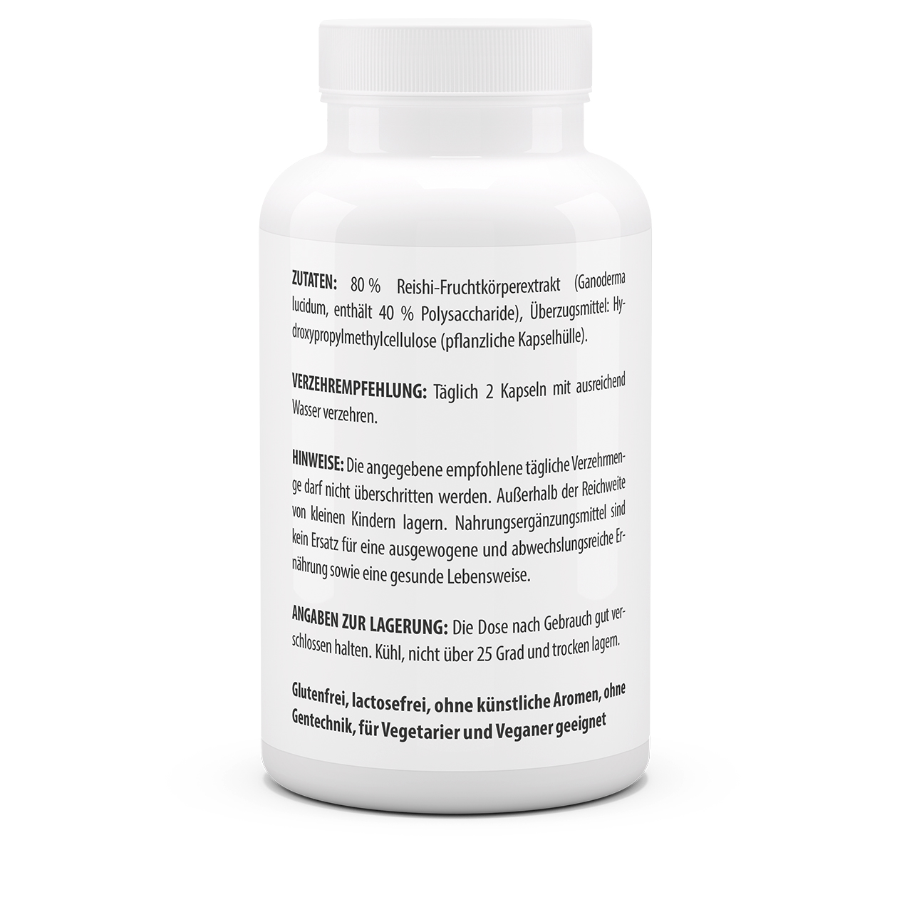 Roter Reishi Extrakt 500 mg 40% Polysaccharide (100 Kps)